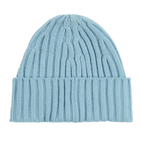 Obermeyer Women's Subalpine Beanie Hat Light Blue NWT Cuff Knit Acrylic - Picture 5 of 6